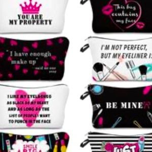 These are new cosmetic bags make up bags for Valentine’s Day shipping only